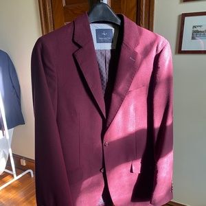 Tailorbyrd Red Velvet Sport Coat Size 40R